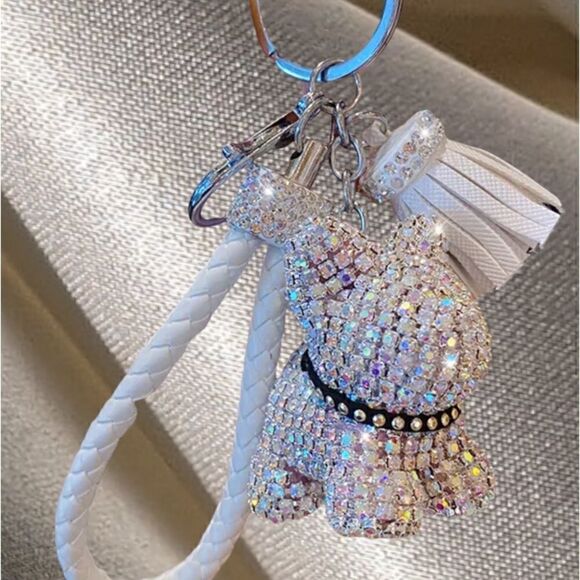 DOG LOVER KEYCHAIN CHARM GLIMMER - Picture 3 of 3